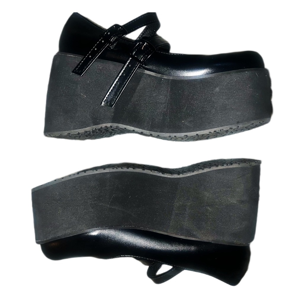 Delia’s for Dolls kill Black Double Strap Mary Jane Platforms - Picture 9 of 11